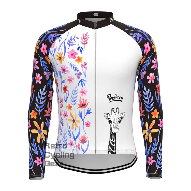 Giraffe flower Long Sleeve Jersey
