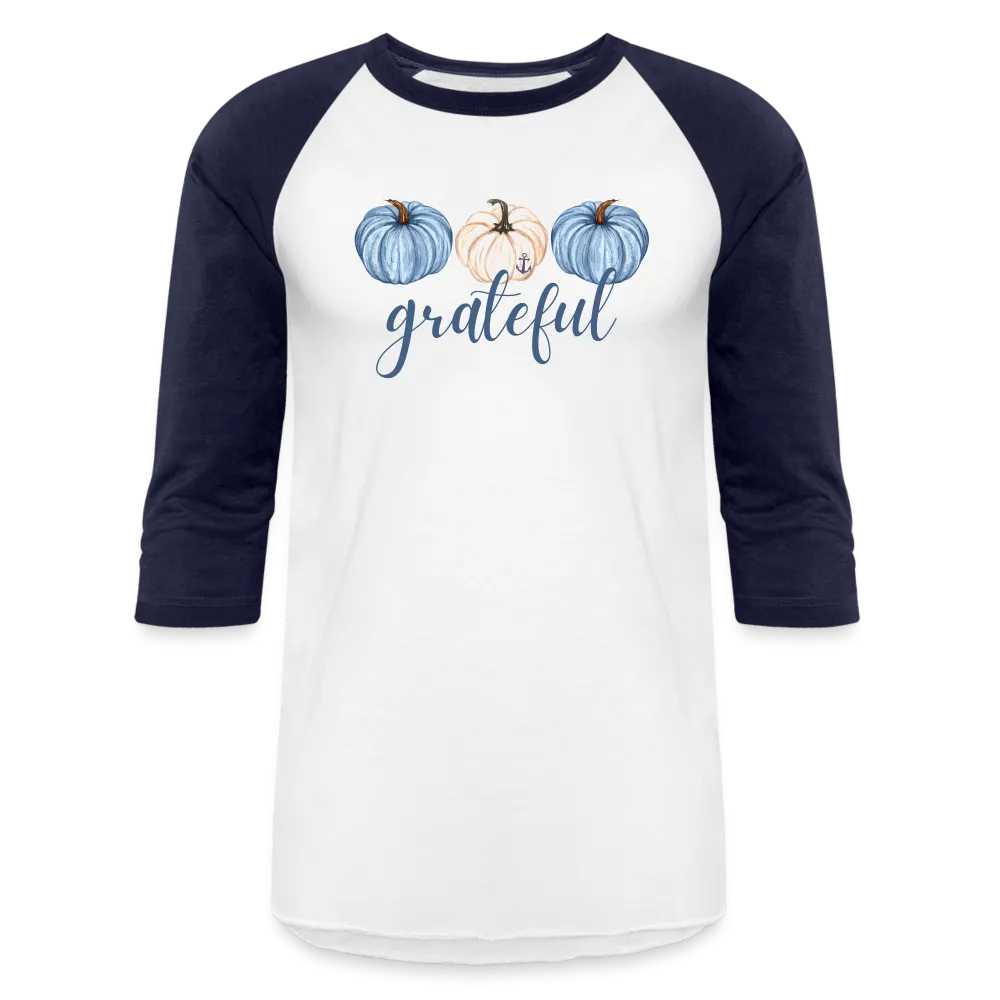 Grateful Fall Pumpkins Raglan Lake Tee