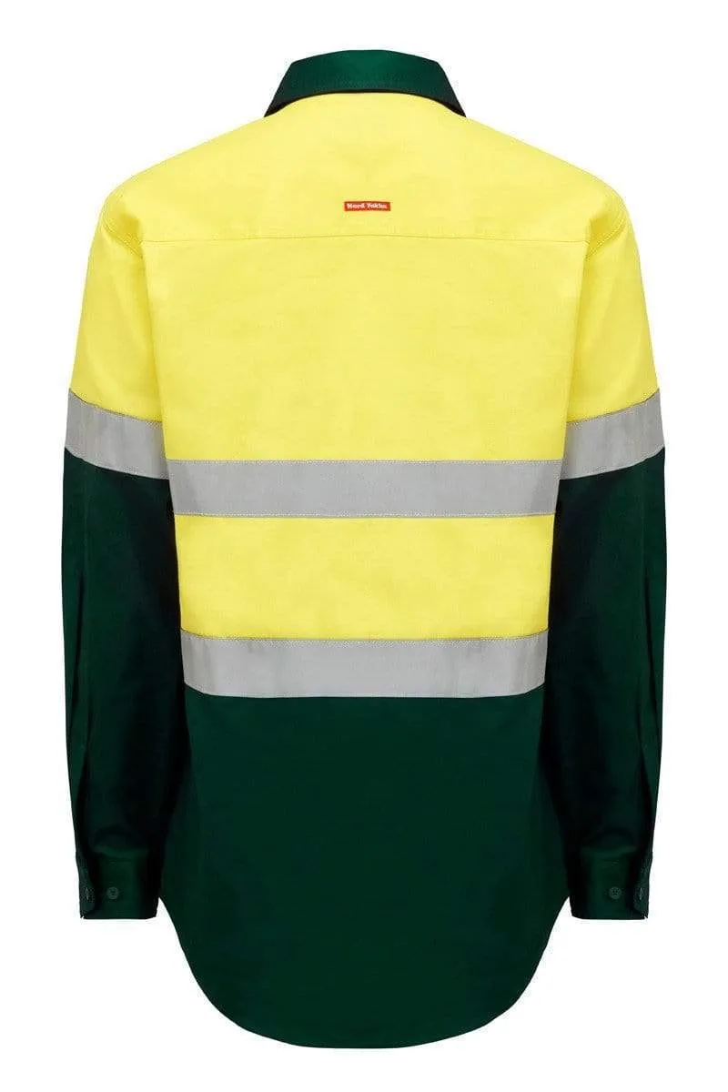 Hard Yakka Long Sleeve Hi Vis Taped Shirt Y04610