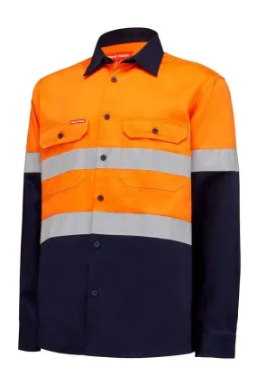 Hard Yakka Long Sleeve Hi Vis Taped Shirt Y04610