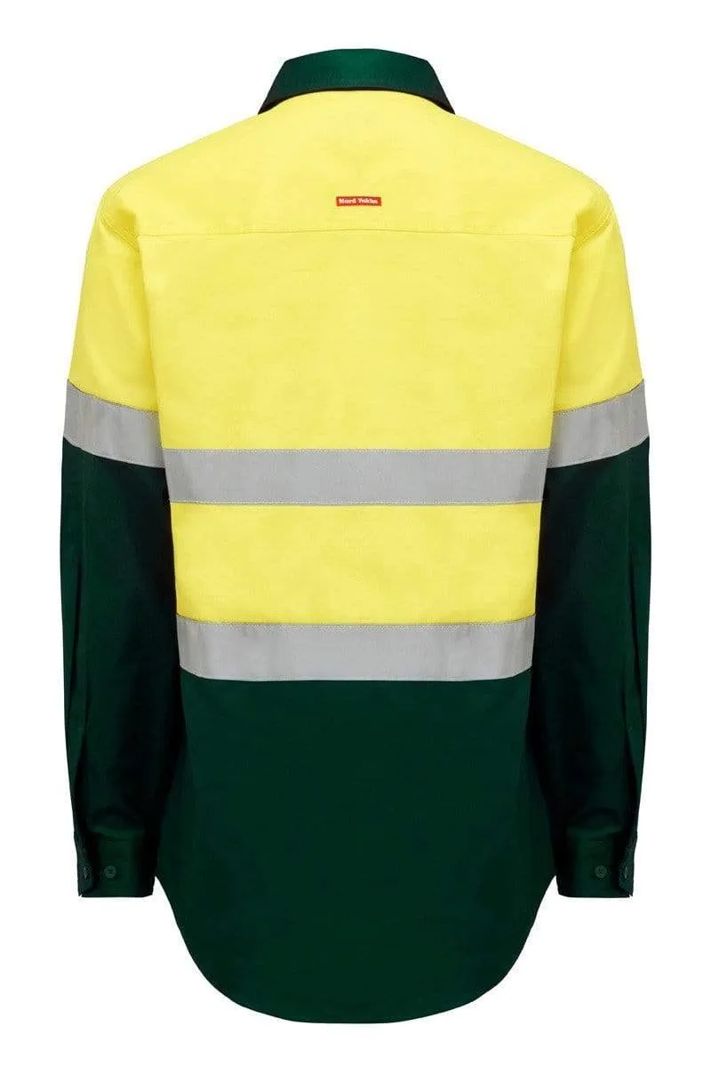 Hard Yakka Long Sleeve Hi Vis Taped Shirt Y04610