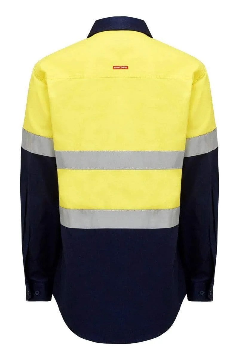 Hard Yakka Long Sleeve Hi Vis Taped Shirt Y04610