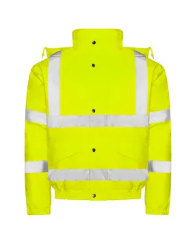High visibility bomber jacket | HV Yellow