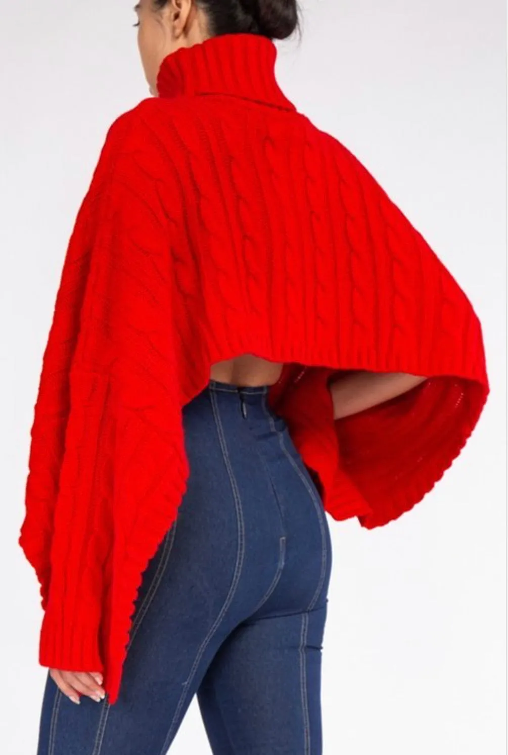 Hot Girl Winter Cropped Knit Sweater
