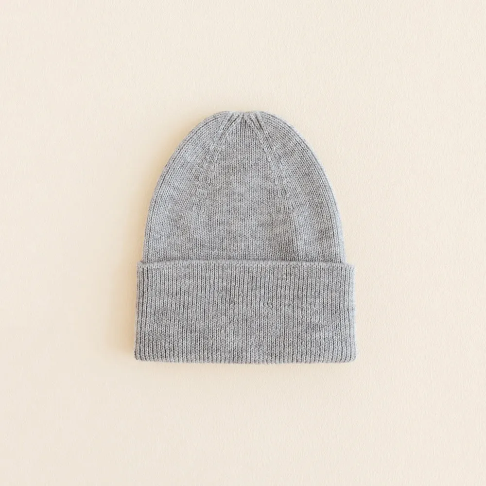 Hvid - Newborn beanie - 100% Merino wool