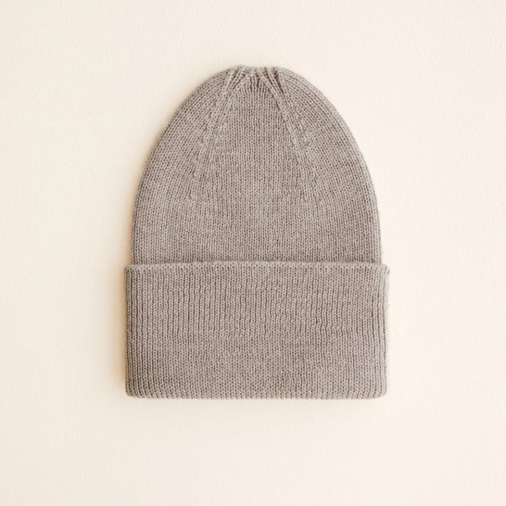 Hvid - Newborn beanie - 100% Merino wool