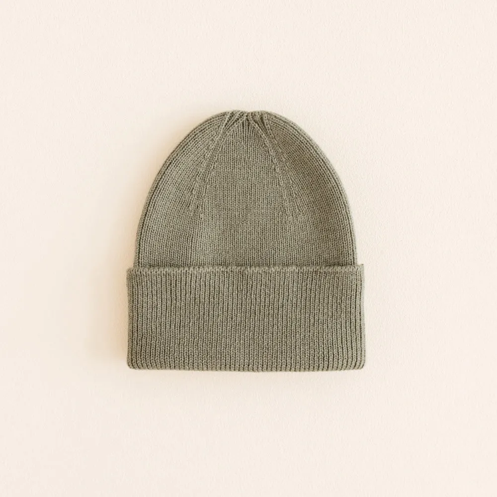 Hvid - Newborn beanie - 100% Merino wool