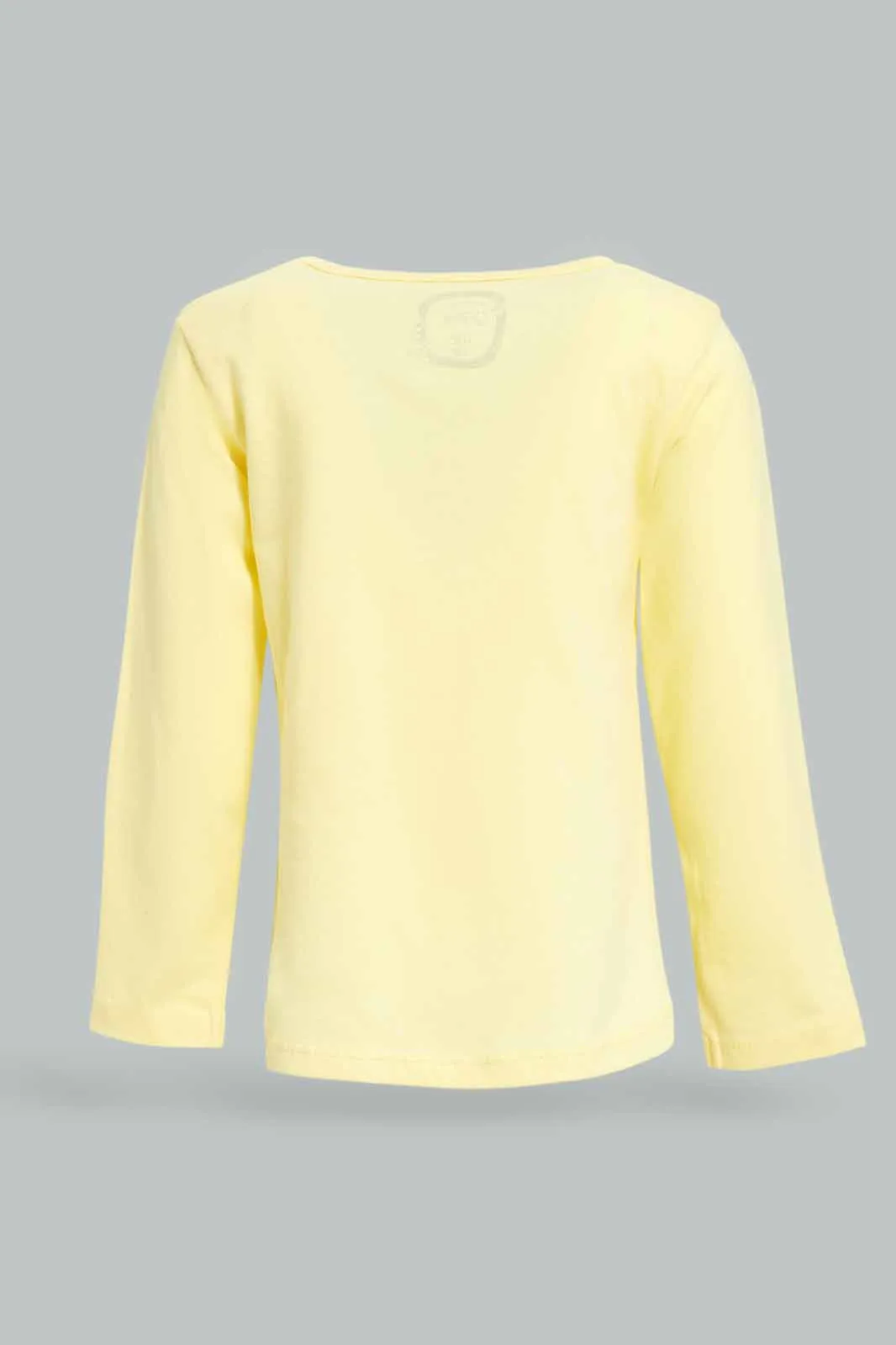 Infant Girls Yellow Floral Print T-Shirt