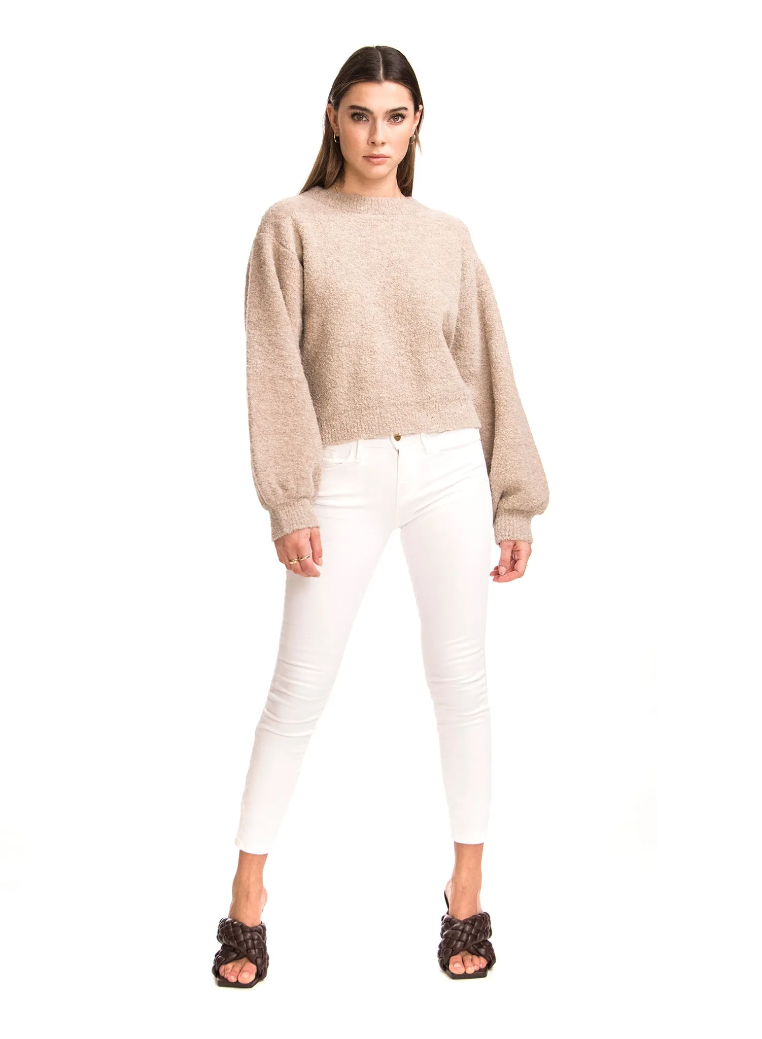 ISABELLA - Balloon Sleeve Lounge Sweater