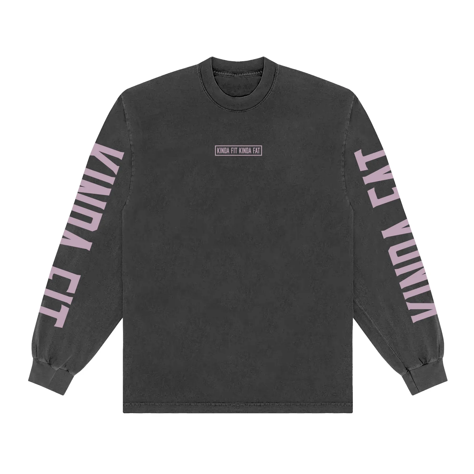 Kinda Fit Kinda Fat The KFKF Premium Oversized Longsleeve Tee (Shadow/Berry)