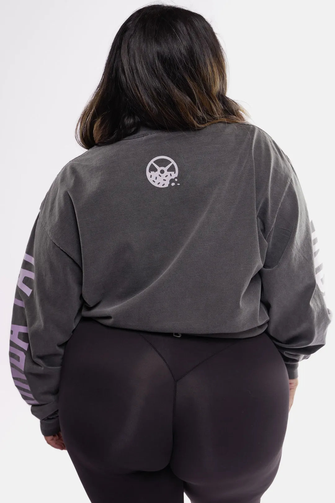 Kinda Fit Kinda Fat The KFKF Premium Oversized Longsleeve Tee (Shadow/Berry)