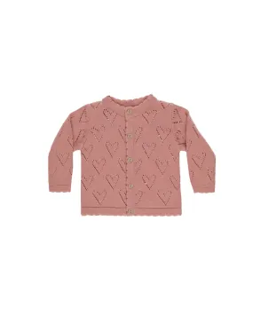 KNIT CARDIGAN   LIPSTICK