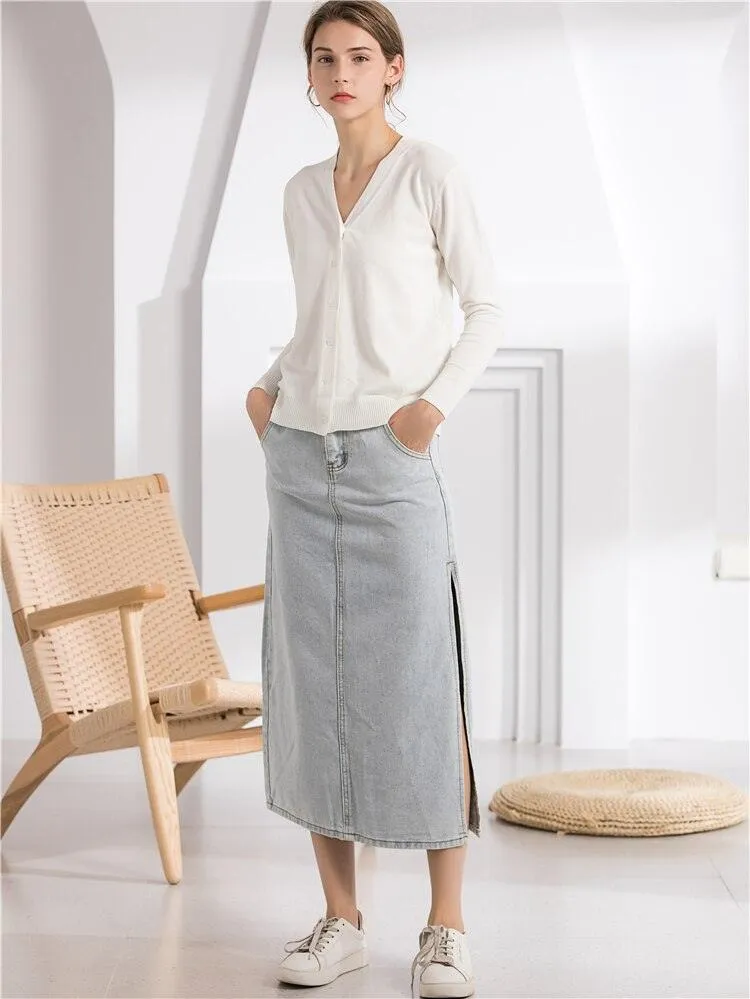 Knit Minimalist Elegant Slim Sweater Top