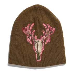 Ladies' Deer Appliqué Beanie