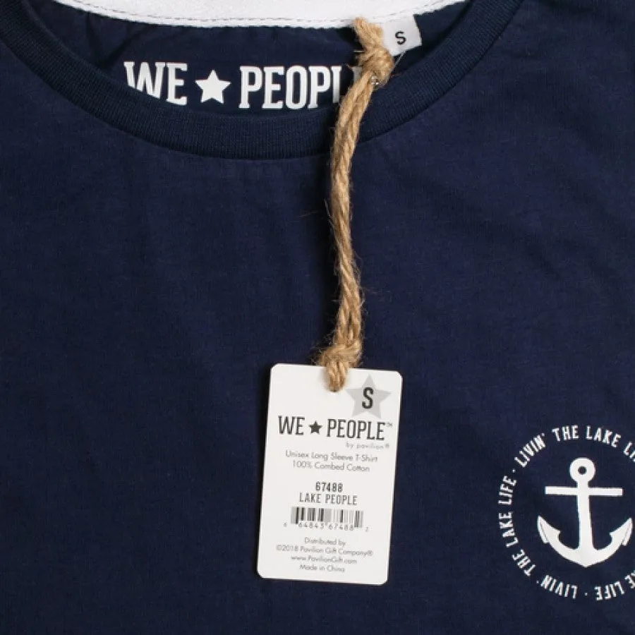 Lake People - Double Extra Large Navy Unisex Long Sleeve T-Shirt