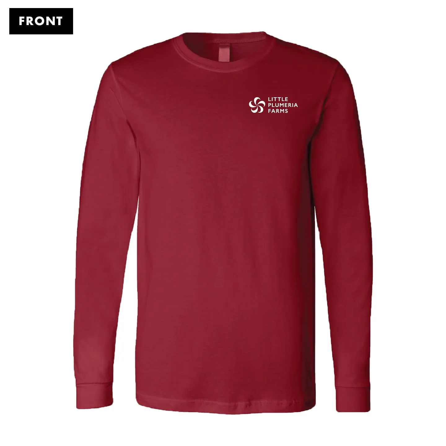 Long Sleeve T-Shirt: Little Plumeria Farms Logo