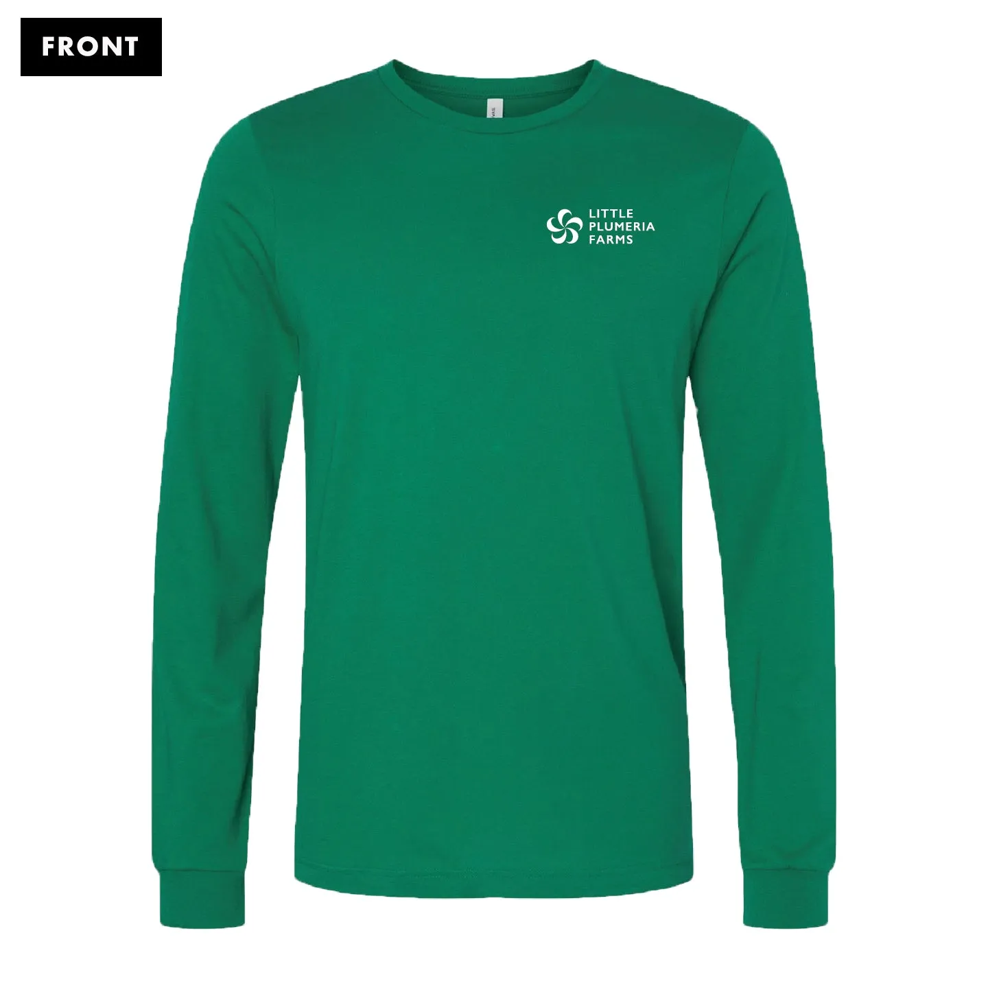 Long Sleeve T-Shirt: Little Plumeria Farms Logo