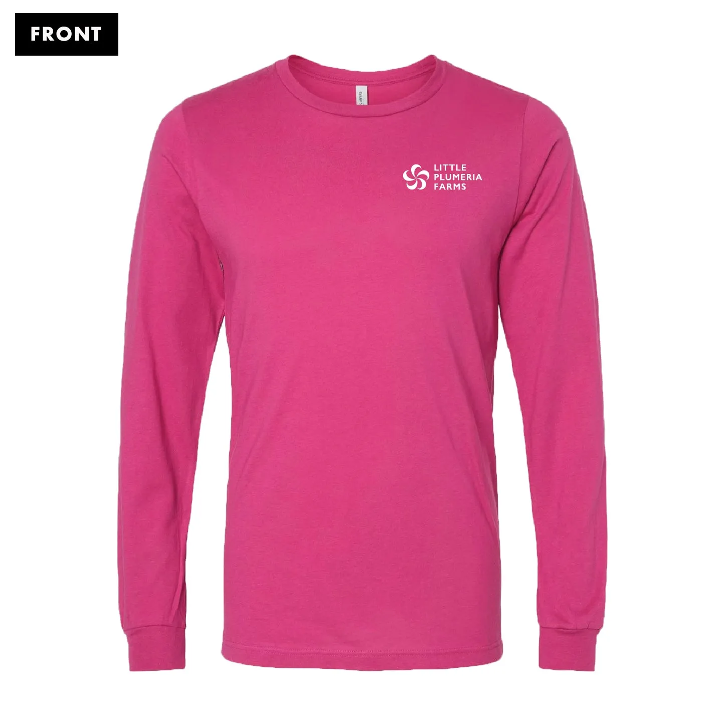 Long Sleeve T-Shirt: Little Plumeria Farms Logo