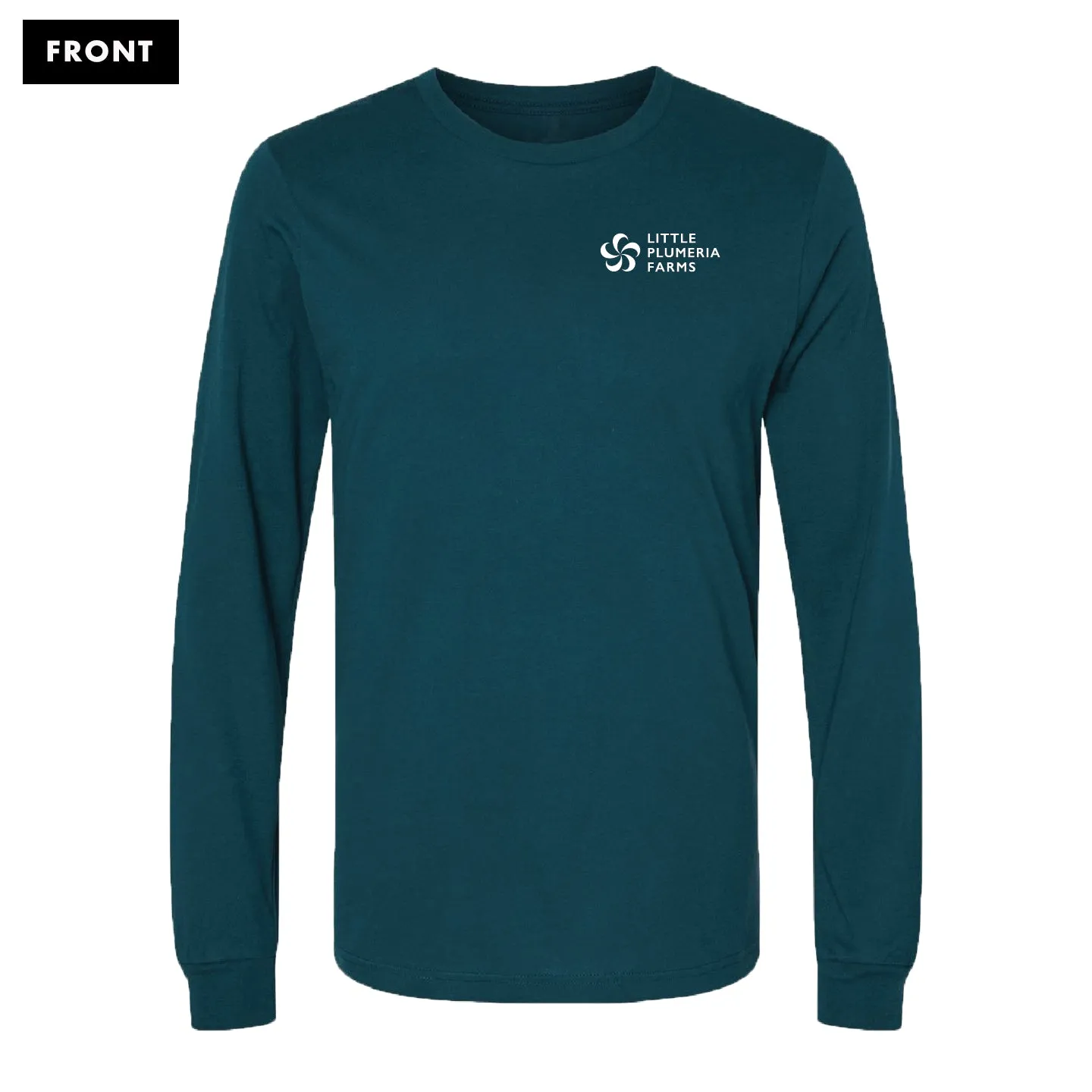 Long Sleeve T-Shirt: Little Plumeria Farms Logo