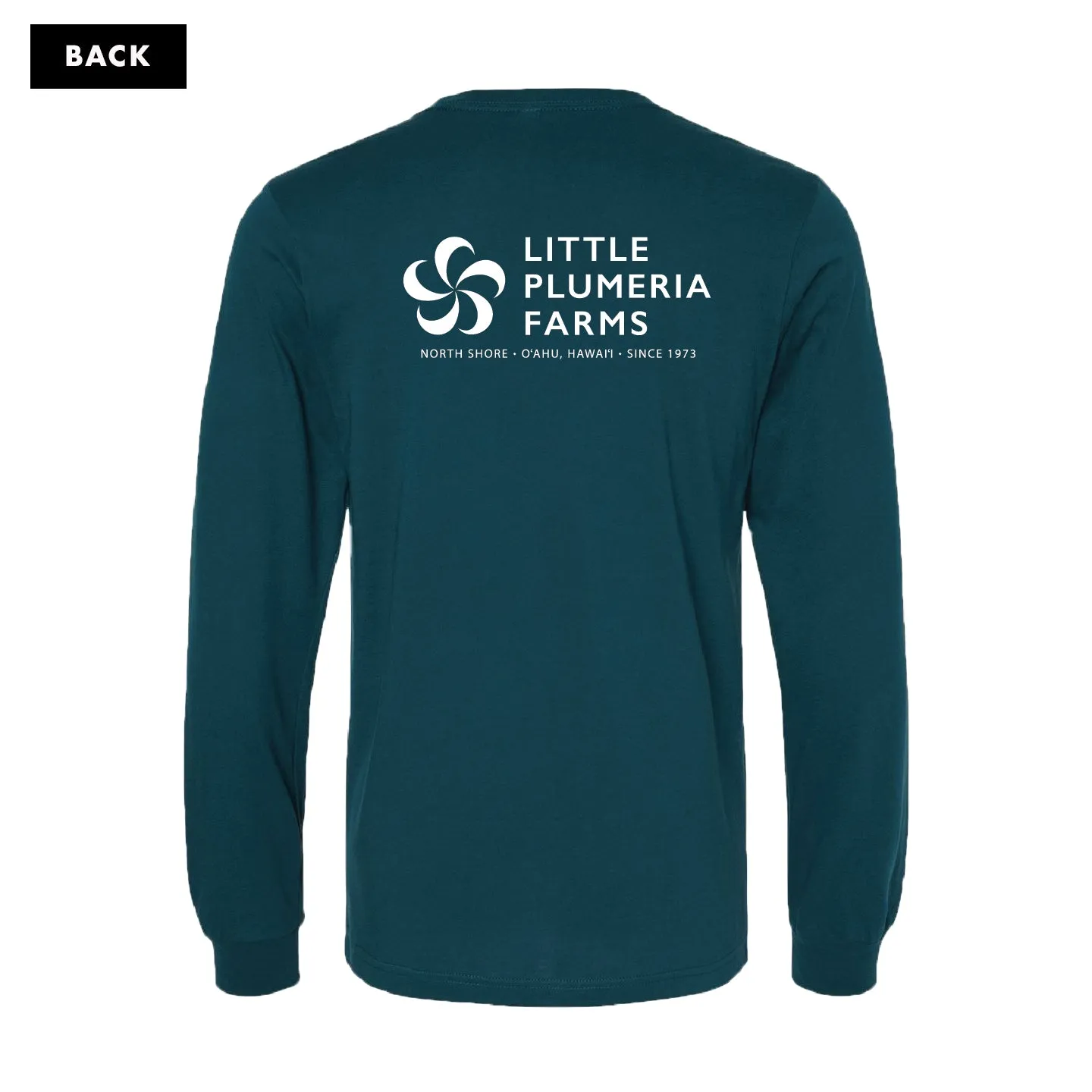 Long Sleeve T-Shirt: Little Plumeria Farms Logo