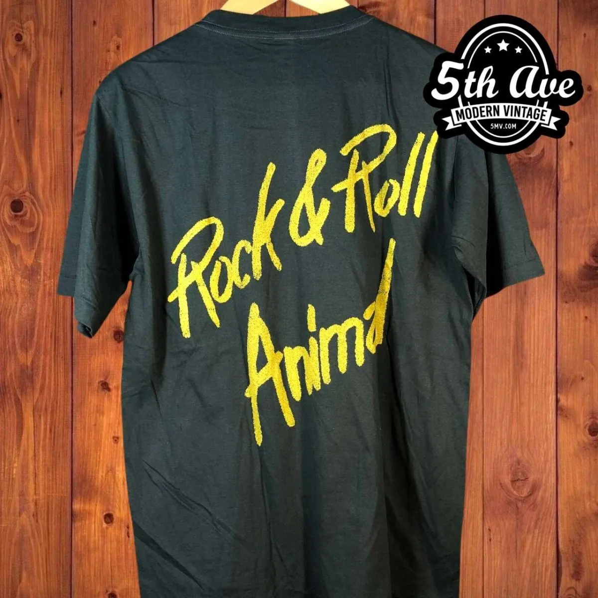 Lou Reed 'Rock 'n' Roll Animal' Distressed Cotton T-Shirt