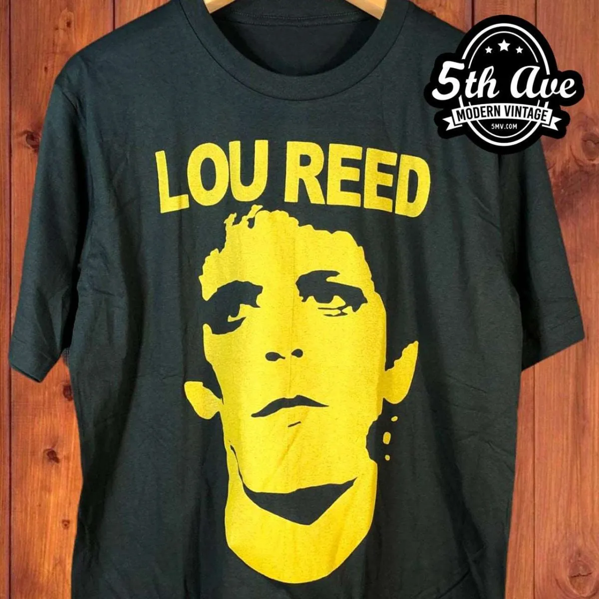 Lou Reed 'Rock 'n' Roll Animal' Distressed Cotton T-Shirt