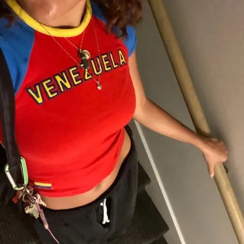 Maglie Nazionali Tee Y2k Crop Top