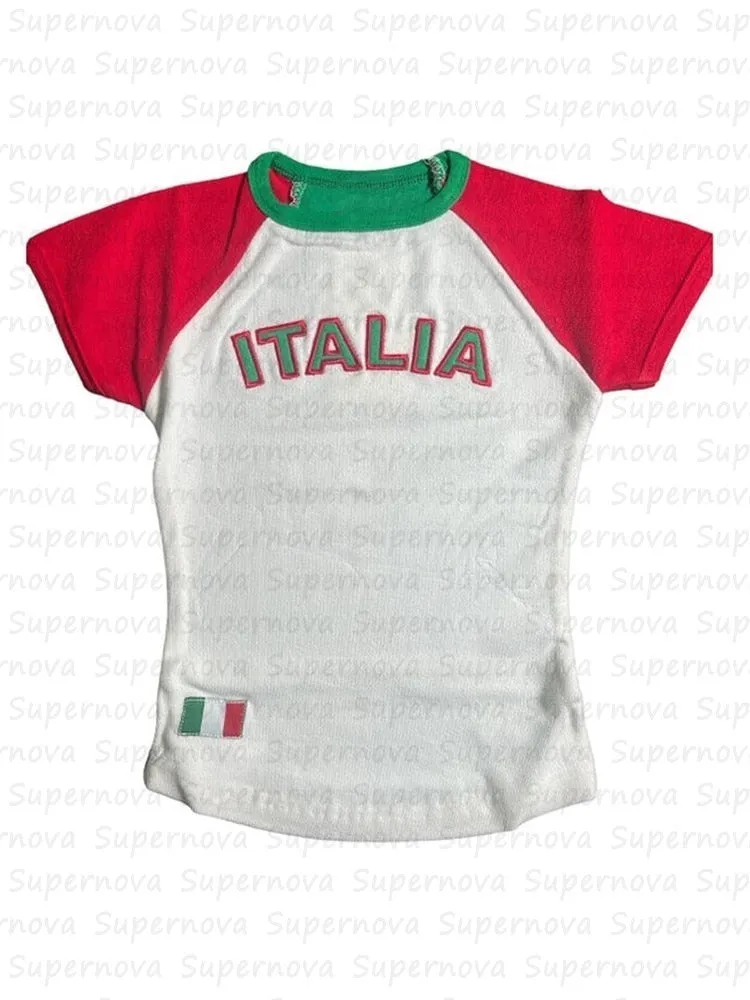 Maglie Nazionali Tee Y2k Crop Top