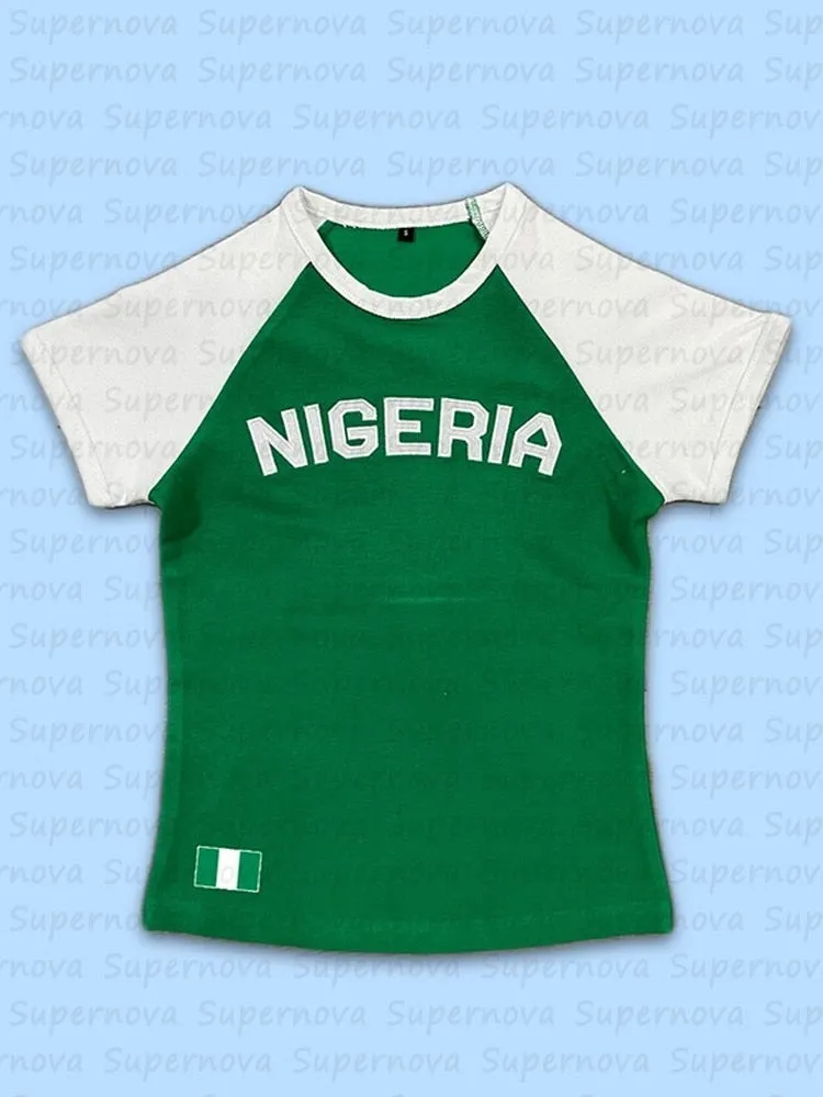 Maglie Nazionali Tee Y2k Crop Top