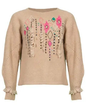 Marc Cain Abstract Bead Pattern Sweater