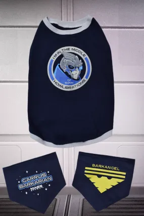 Mass Effect Garrus Barkarian Dog Tee and Bandana Set