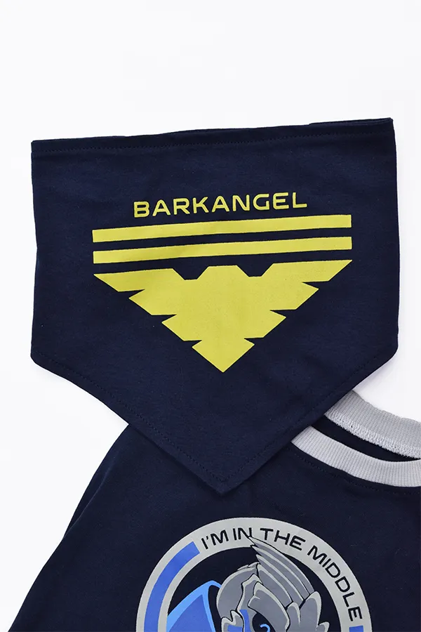 Mass Effect Garrus Barkarian Dog Tee and Bandana Set