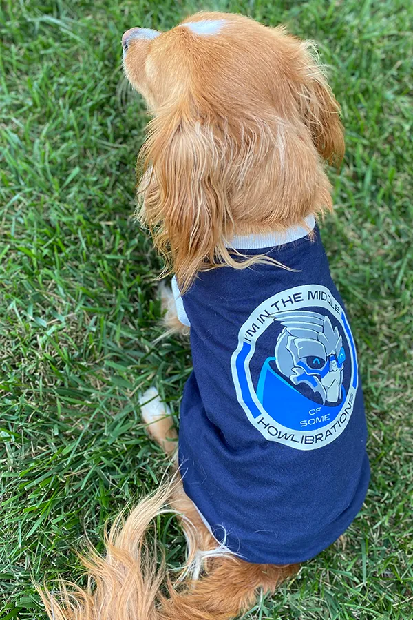 Mass Effect Garrus Barkarian Dog Tee and Bandana Set
