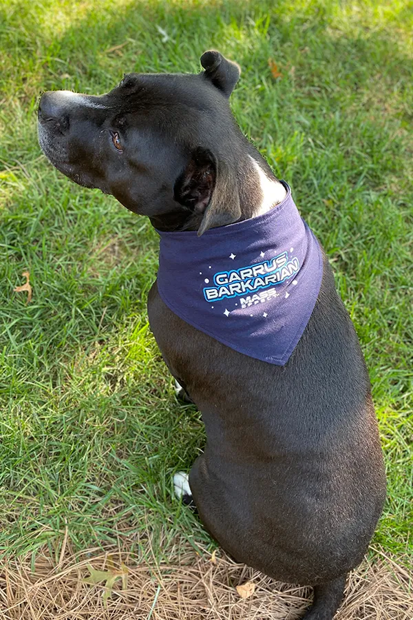 Mass Effect Garrus Barkarian Dog Tee and Bandana Set