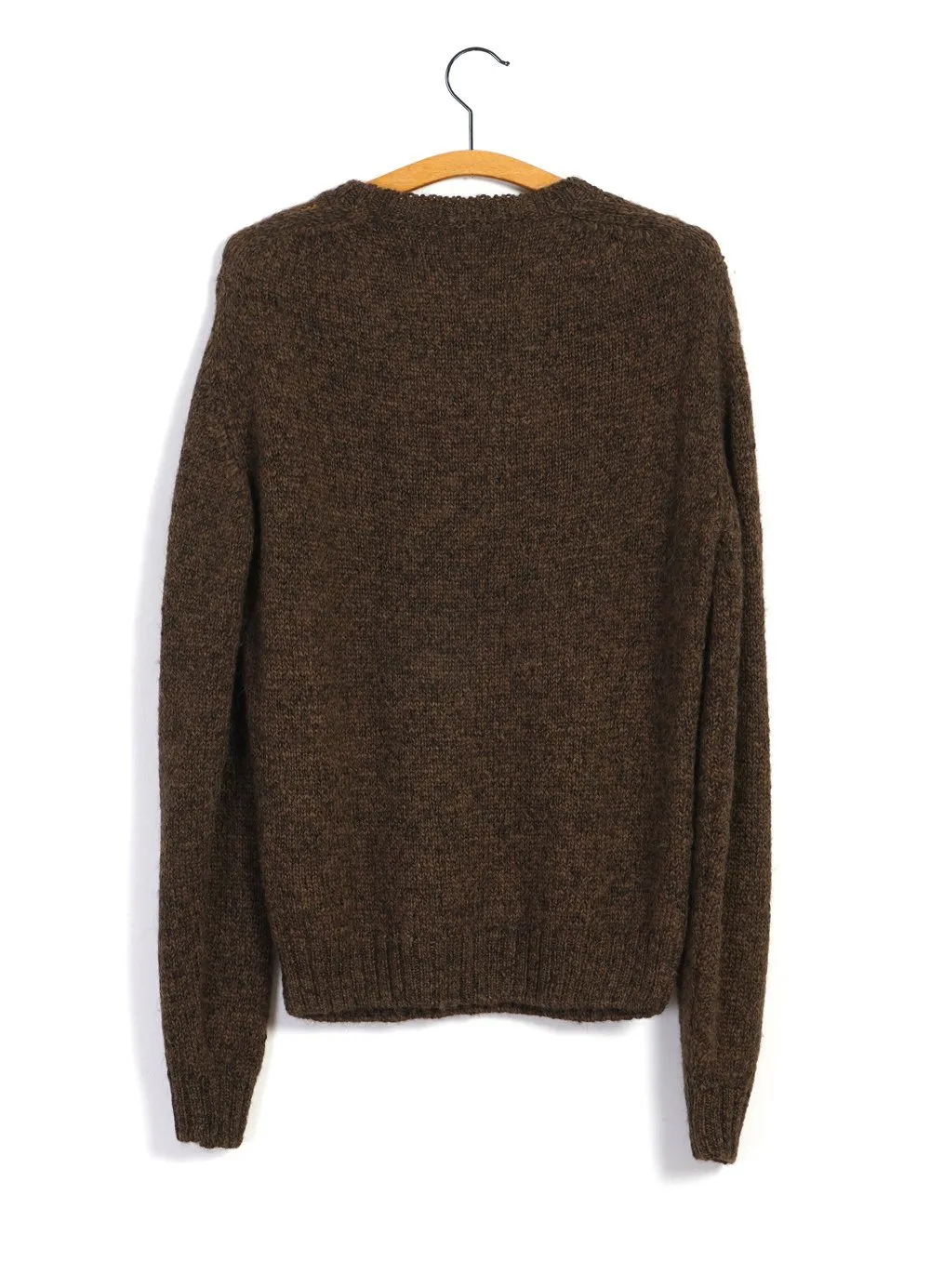 MATTIAS | Knitted Crew Neck Sweater | Tobacco