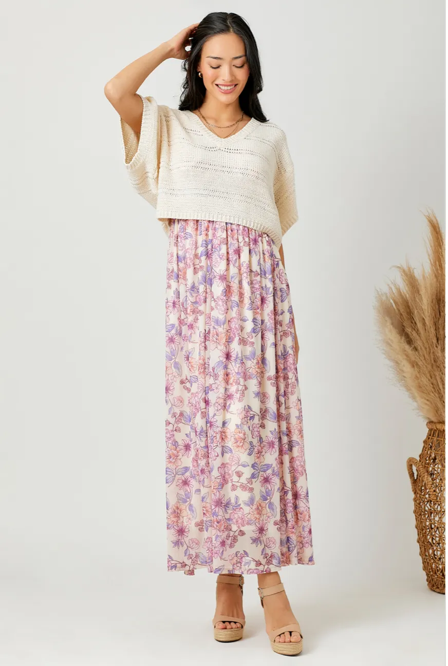 Melanie Melange Crop Sweater