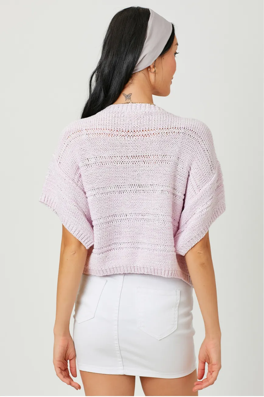 Melanie Melange Crop Sweater
