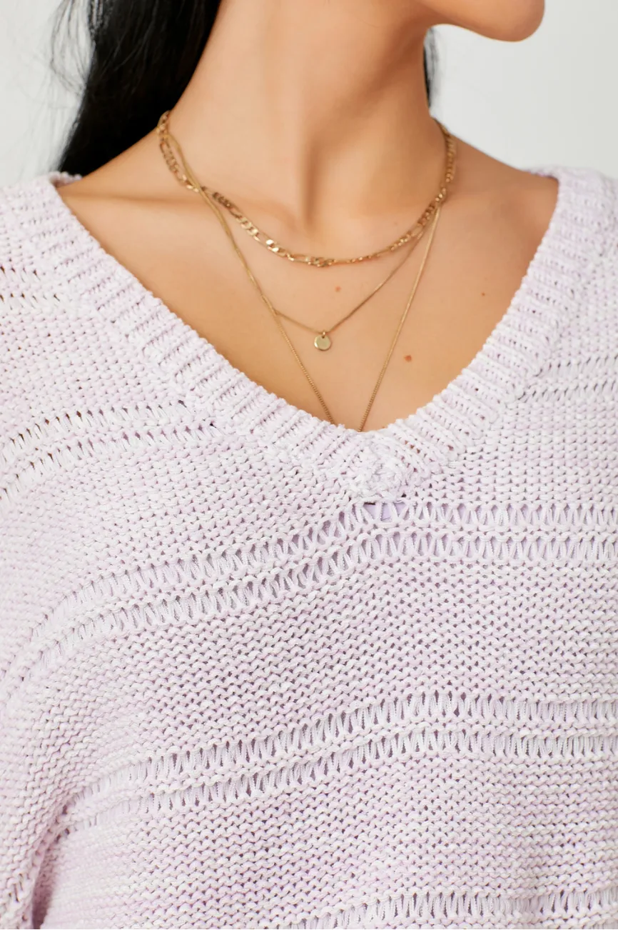 Melanie Melange Crop Sweater