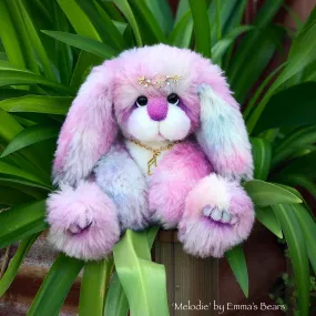 Melodie - 12" Alpaca and Faux Fur Artist Easter Bunny by Emma's Bears - OOAK