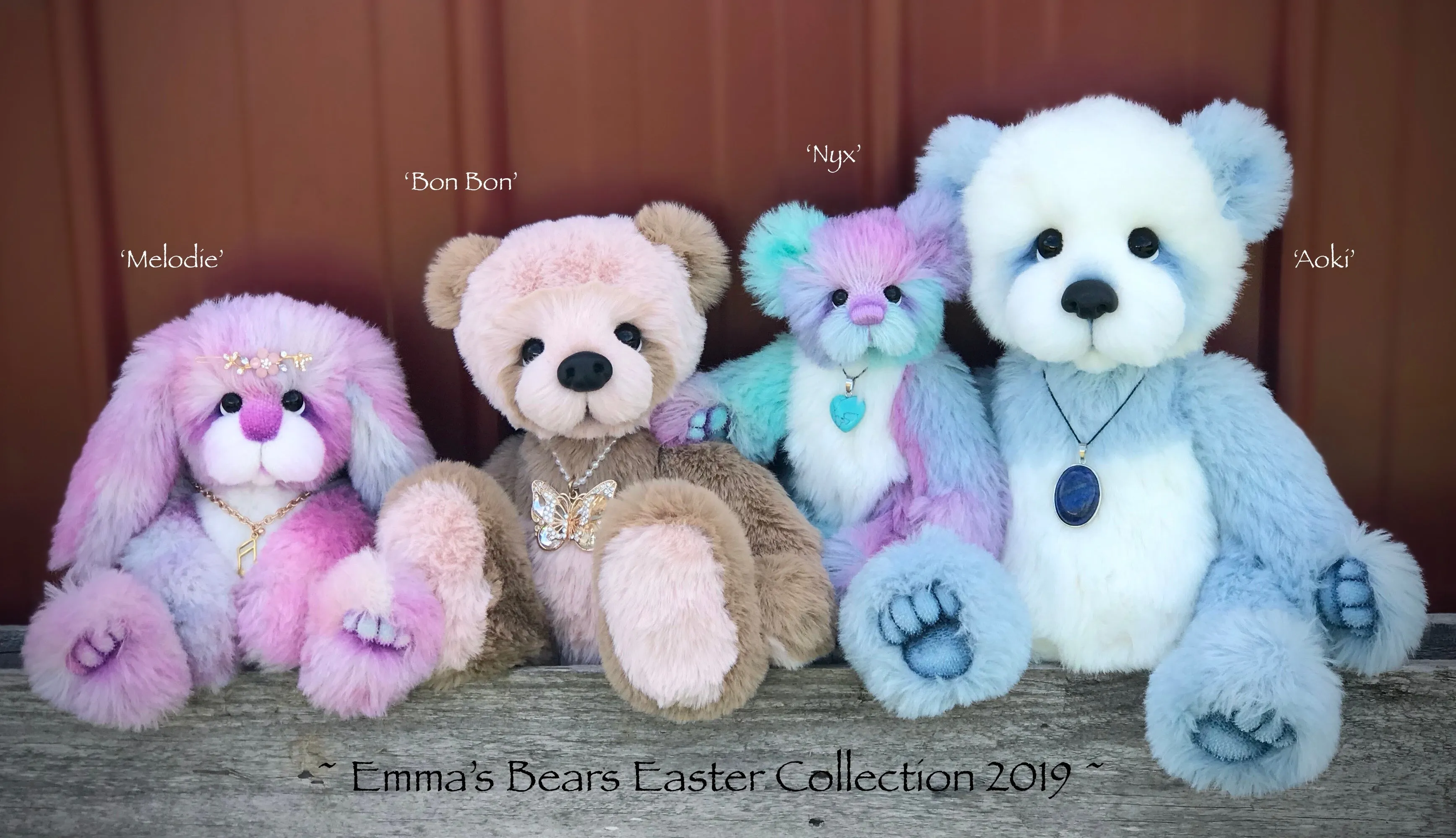 Melodie - 12" Alpaca and Faux Fur Artist Easter Bunny by Emma's Bears - OOAK
