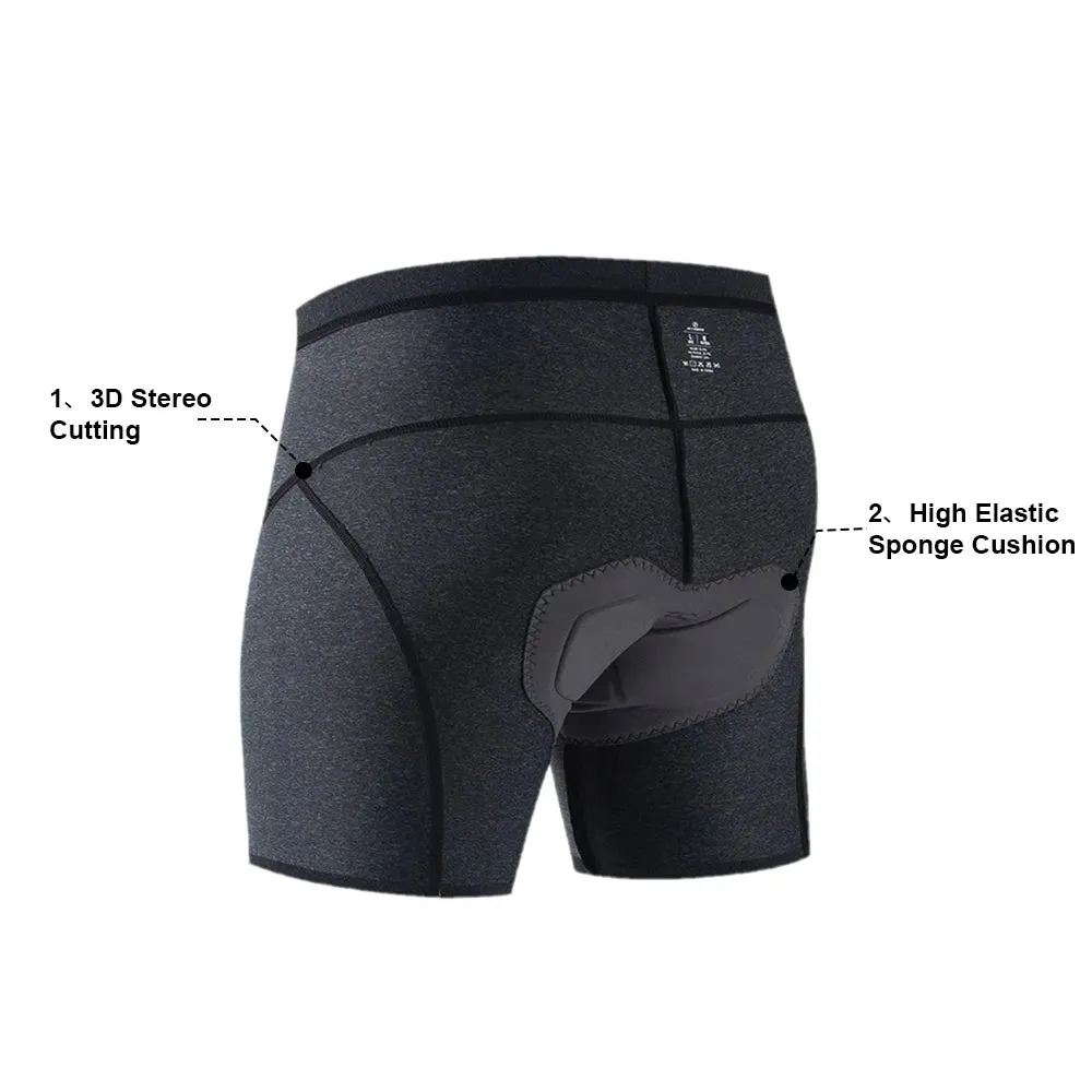 Men Cycling Underwear Belgium High Elasic Sponge Pad Shockproof Mtb Shorts Mountain Bicycle Briefs Anti-Sweat Quick-Dry