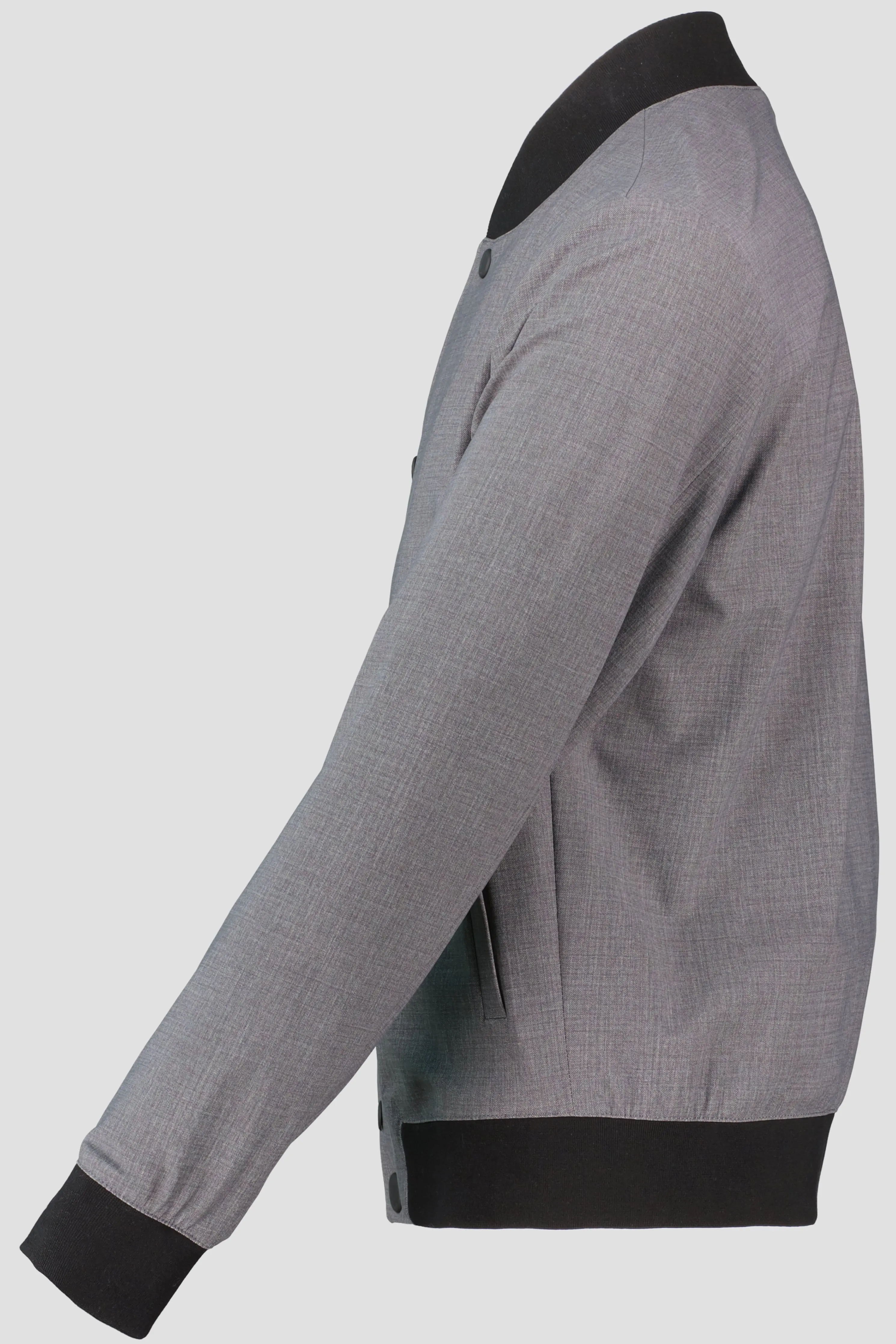 Men's BOSS Black P-Hanry-J-SB-WG-234 Medium Slim Fit Grey Bomber Jacket