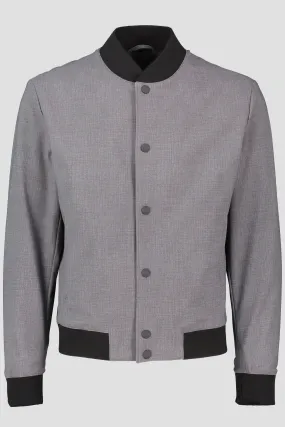 Men's BOSS Black P-Hanry-J-SB-WG-234 Medium Slim Fit Grey Bomber Jacket
