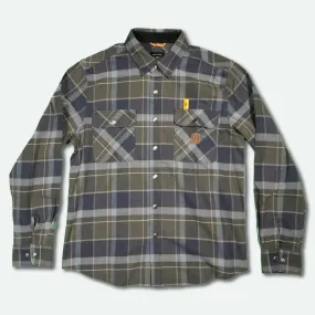 Men's Builders Bowery Stretch WR Flannel - Washed Navy/Black/Coronet Blue