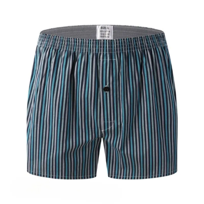 Men's Loose Stripe And Plaid Arrow Underwear 8 Pack