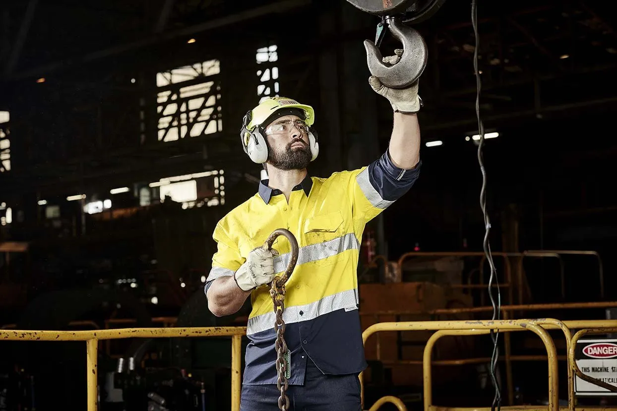 Mens Rugged Cooling Taped Hi Vis Spliced Shirt