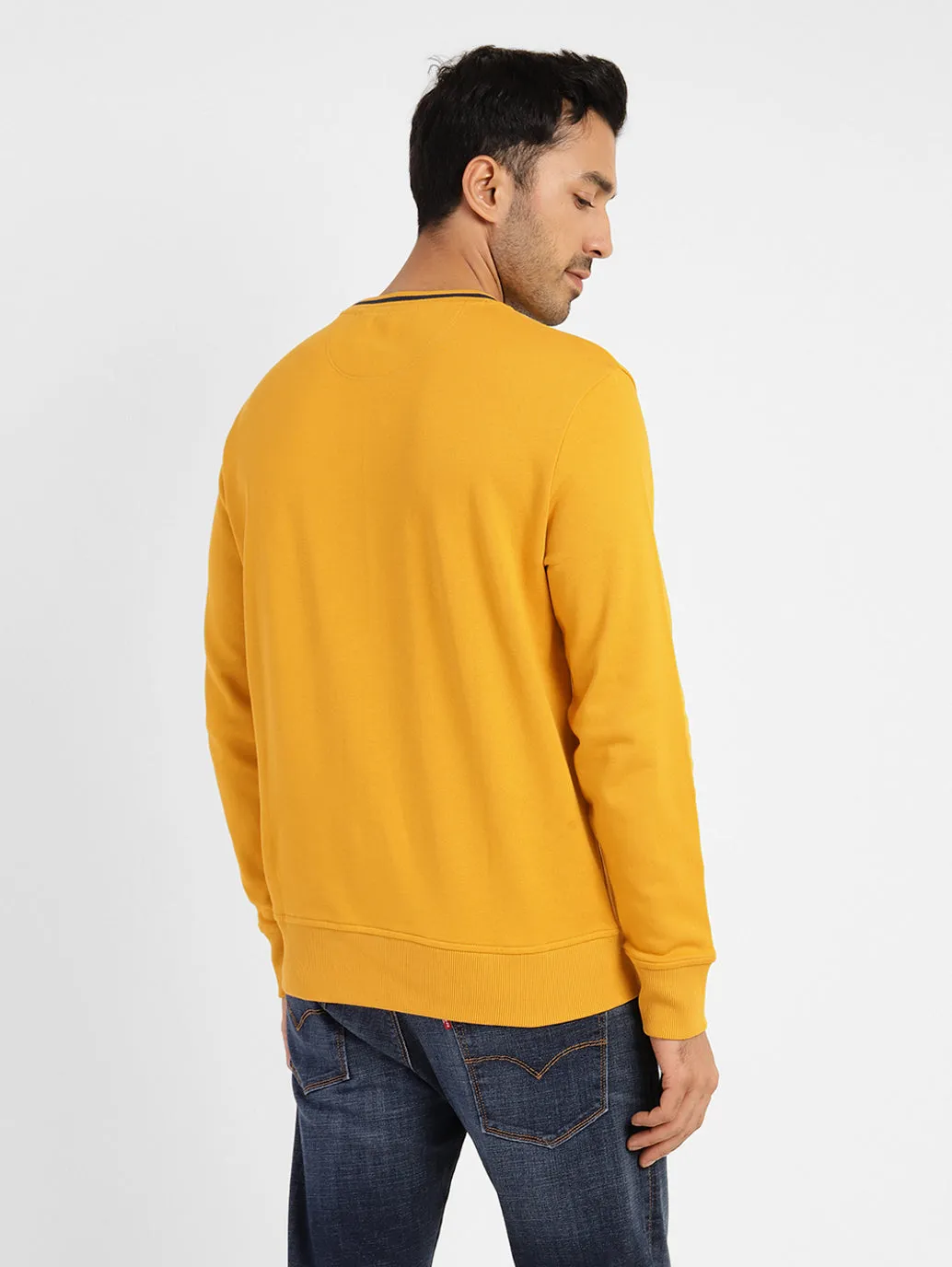 Men's Solid Crew Neck Sweatshirt
