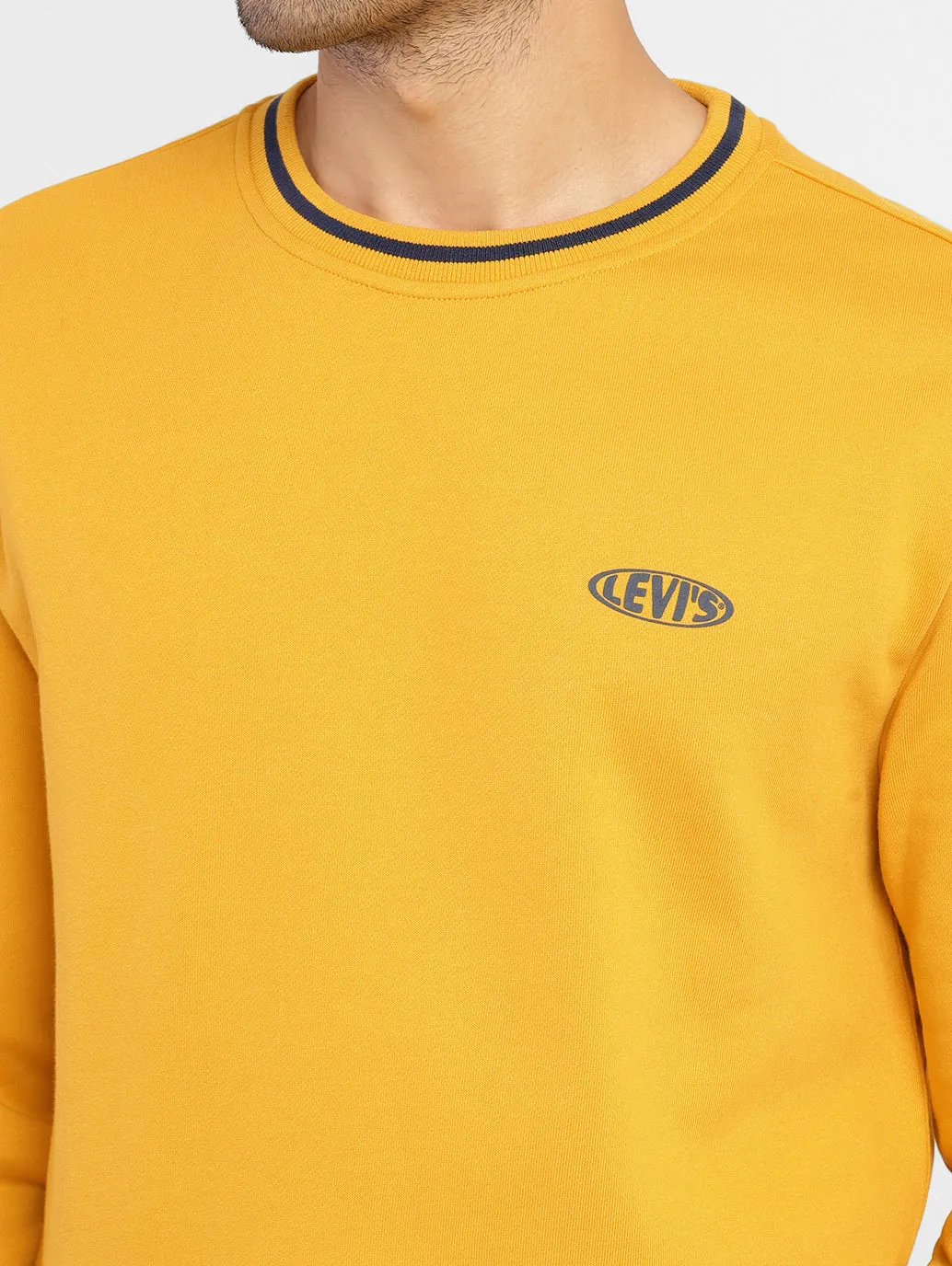 Men's Solid Crew Neck Sweatshirt