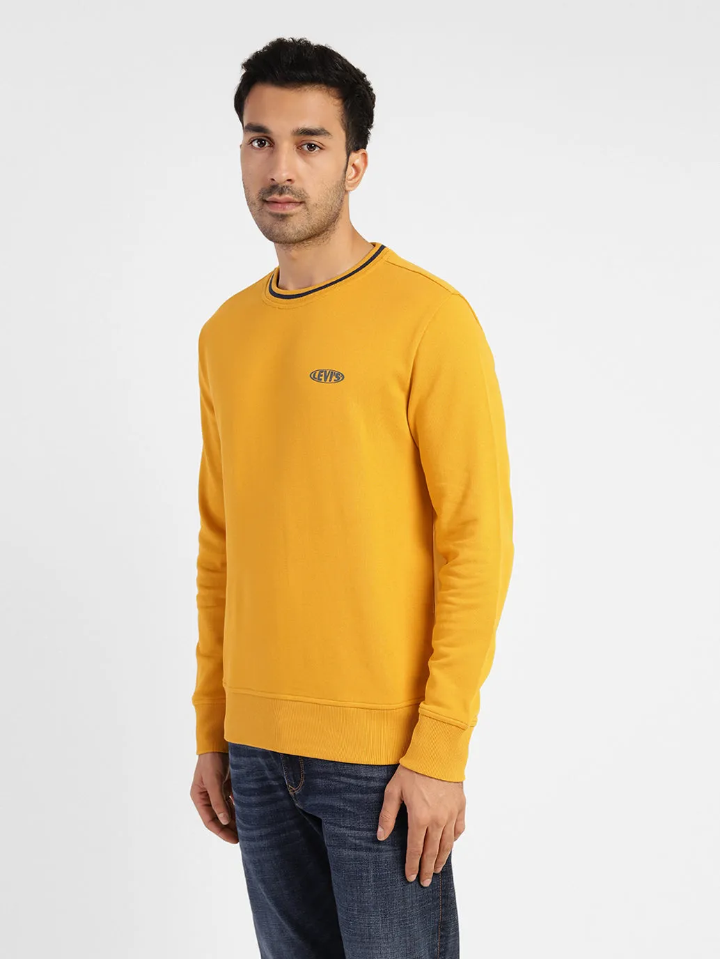 Men's Solid Crew Neck Sweatshirt