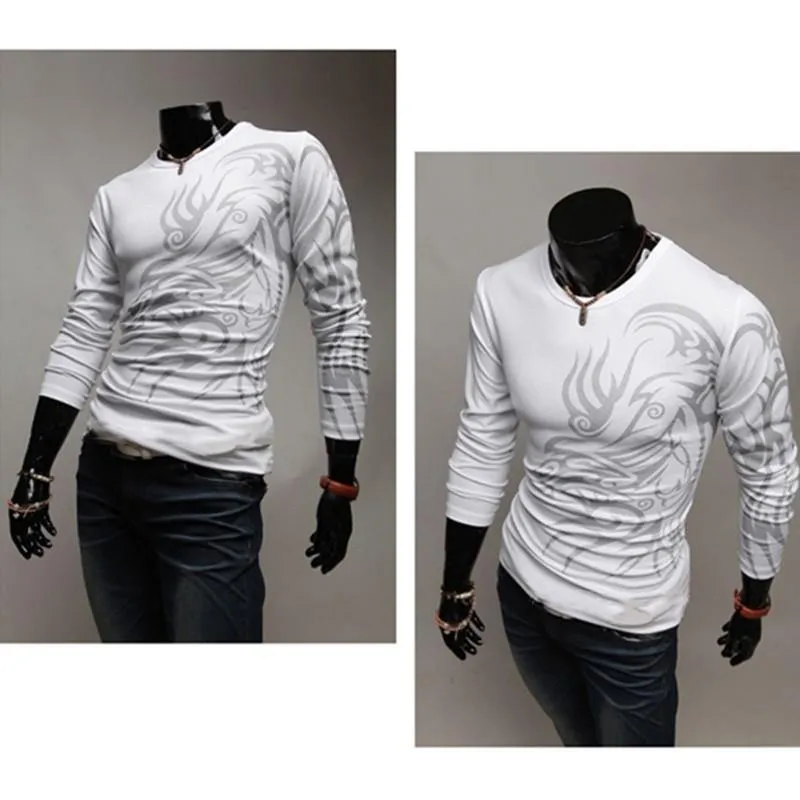 Mens Tattoo Long Sleeve Shirt